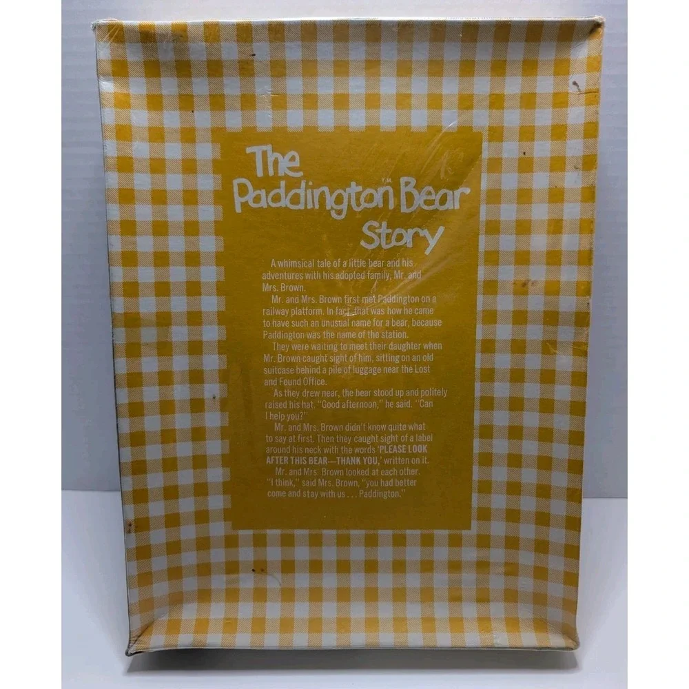 NEW Vtg Paddington Bear Needlepoint Kit Crib Sheet & Pillow Sham Trio 3 1978 USA